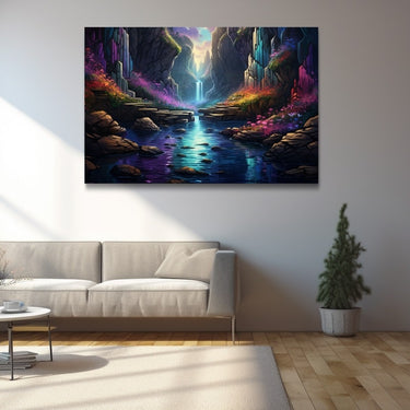 Fantasy Waterfall Painting